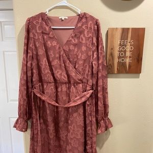 Beautiful dress. Shorter in the front longer in the back dress. Size large.